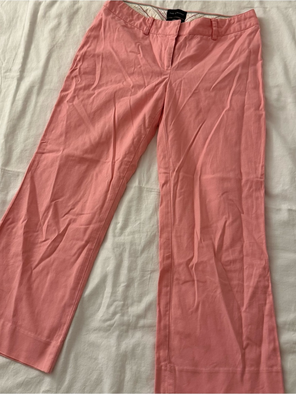 The Limited pink wide leg pants in a size 0